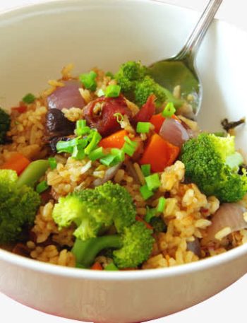 rice with mixed vegetables