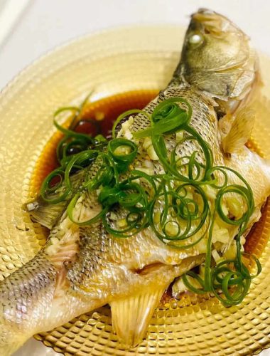 steamed whole fish with fragrant sauce