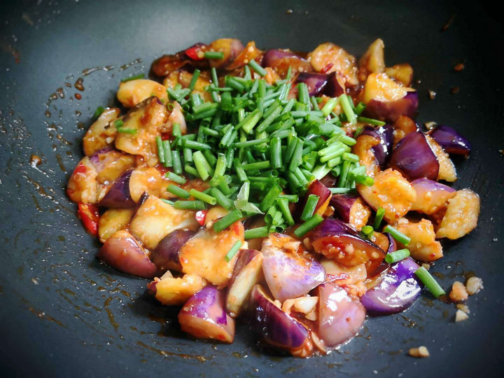 Sichuan Eggplant Braised in Fragrant Sauce step 4